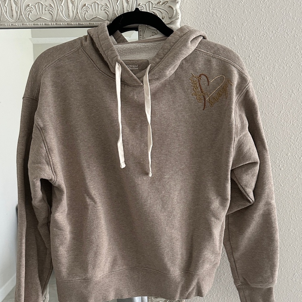 Girlfriend Collective Tan Hoodie Sweater